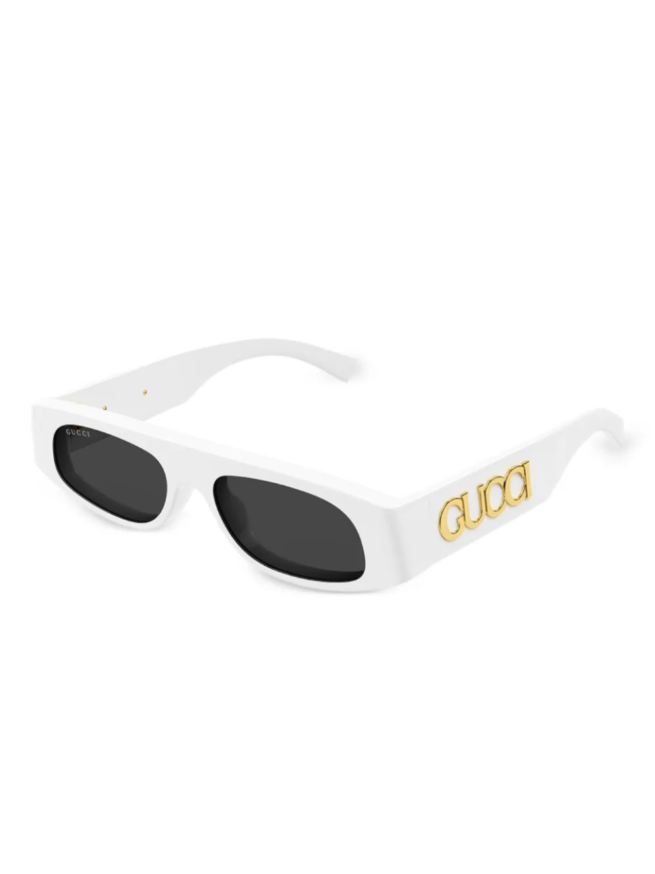 Солнцезащитные очки в прямоугольной оправе Gucci Eyewear, белый — фото 2