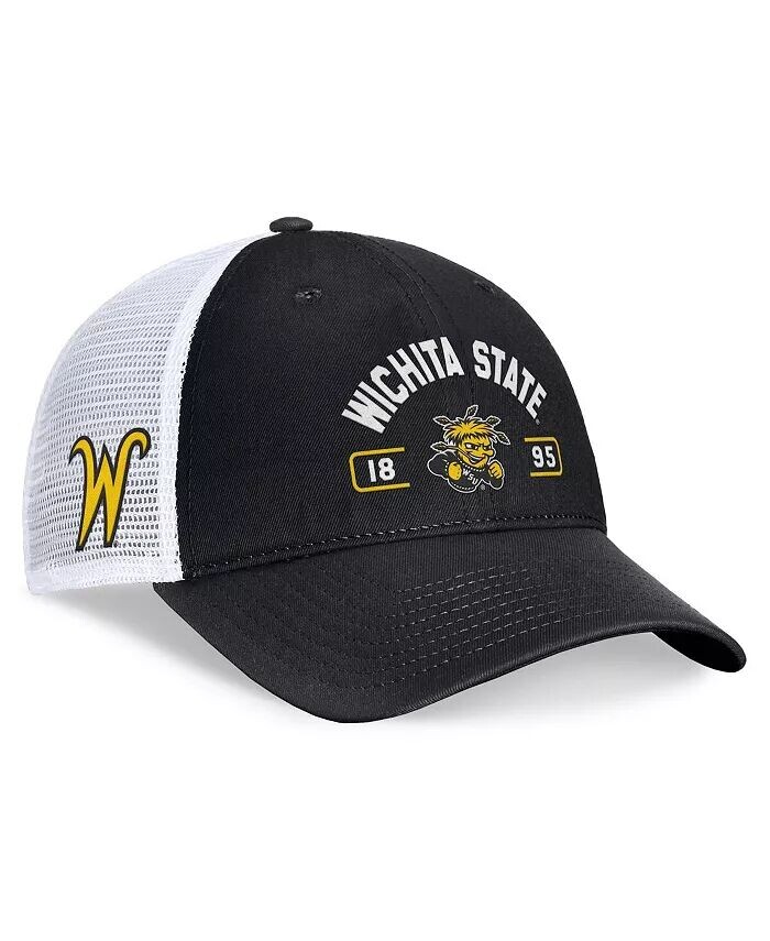

Мужская черно-белая шапка Wichita State Shockers Free Kick Trucker Adjustable Top of the World