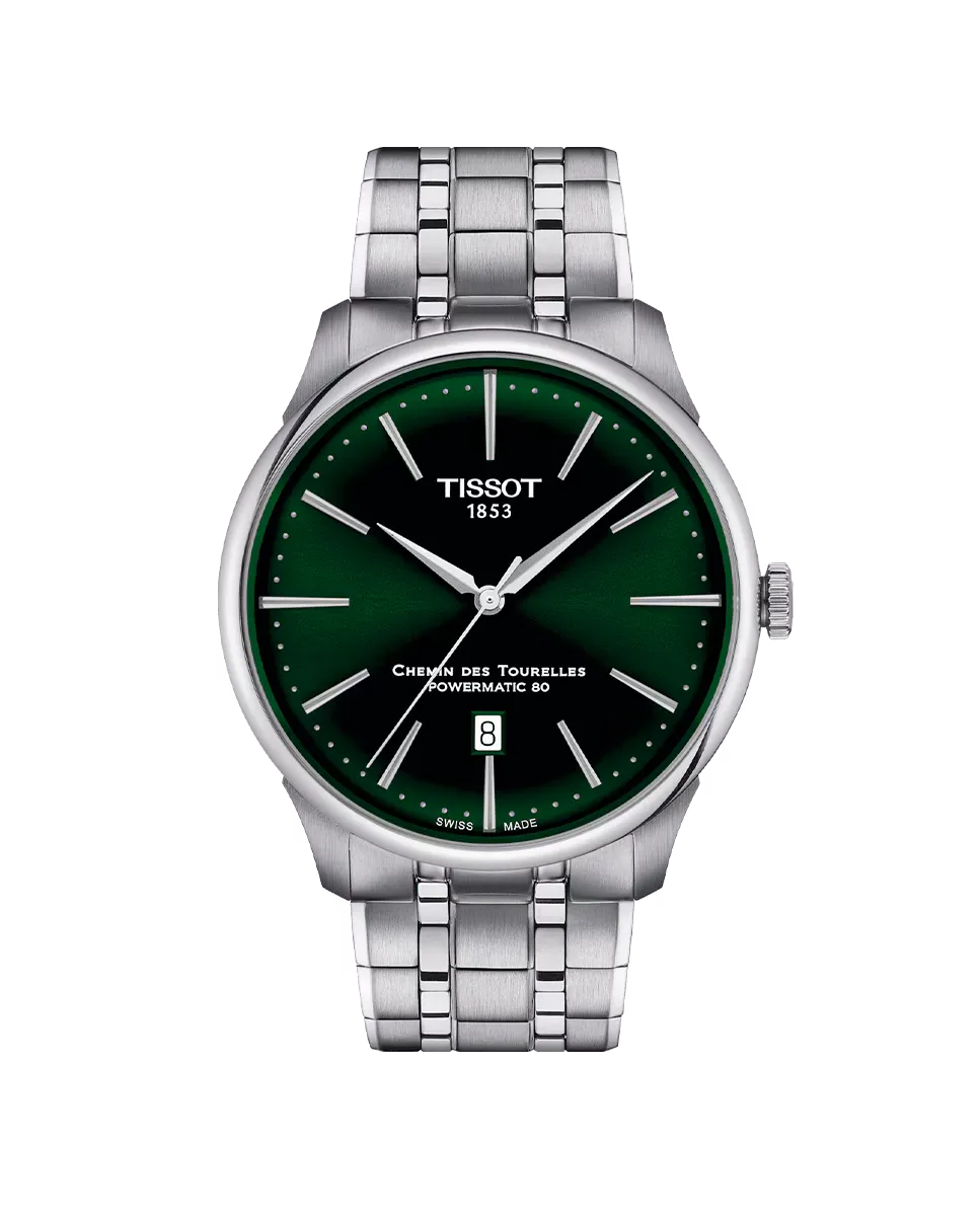 

Мужские часы из коллекции Chemin des Tourelles из стали Tissot, серебряный