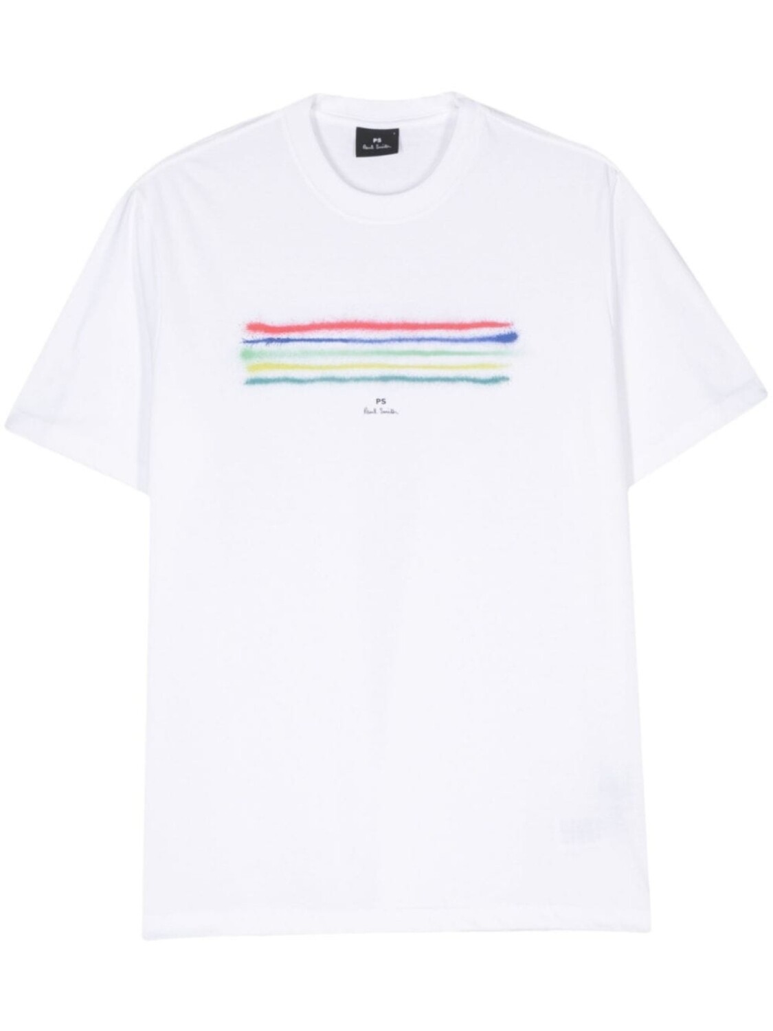 

PS Paul Smith футболка с полосатым принтом, белый