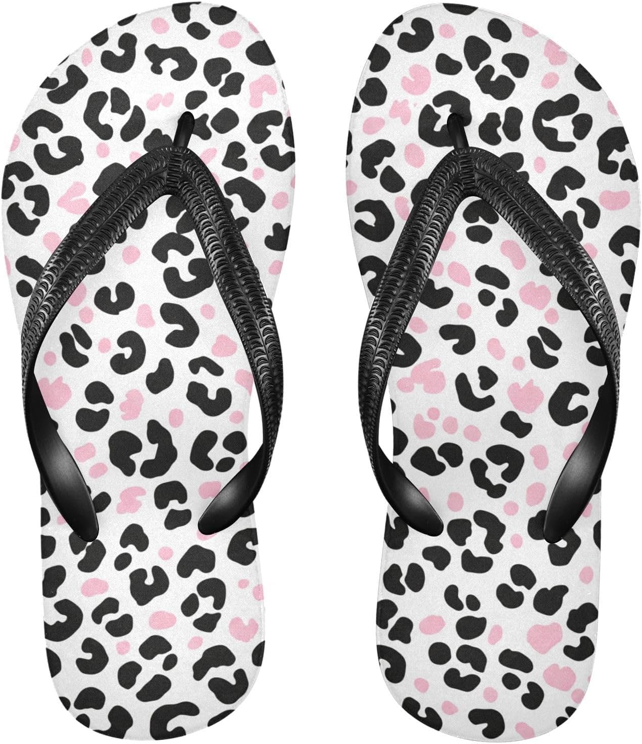 

Летние пляжные шлепанцы с розовыми леопардовыми пятнами для женщин и мужчин, для душа, сандалии 20861799 Kfbe