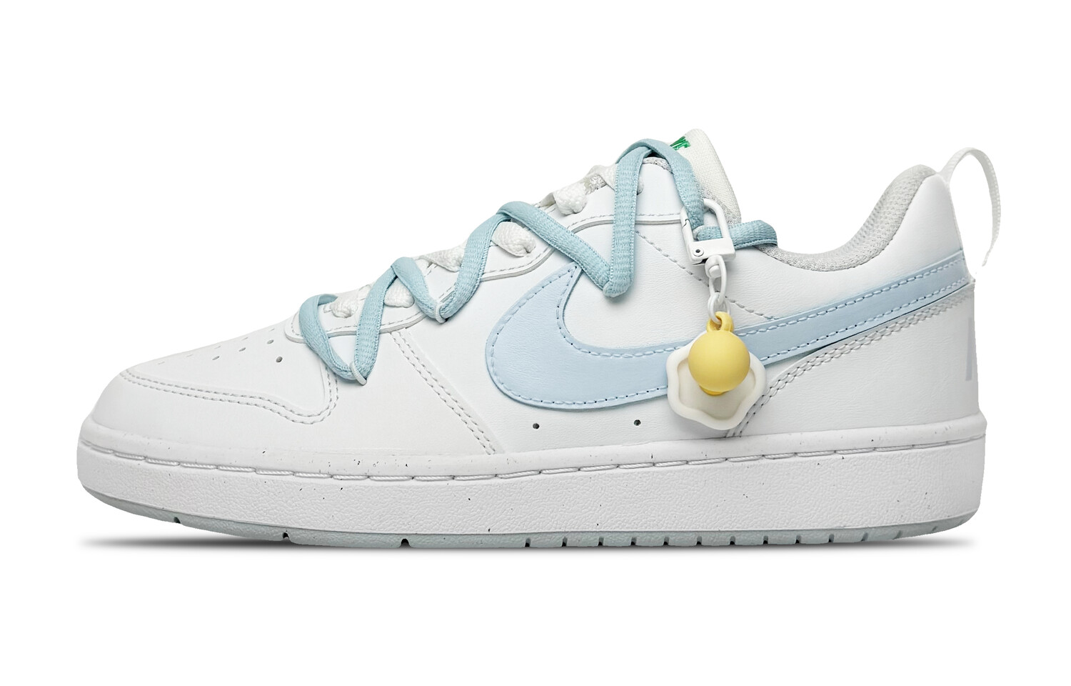 

Кроссовки Nike Court Borough Skateboard Shoes Women's Low-Top White, Синий, Кроссовки Nike Court Borough Skateboard Shoes Women's Low-Top White