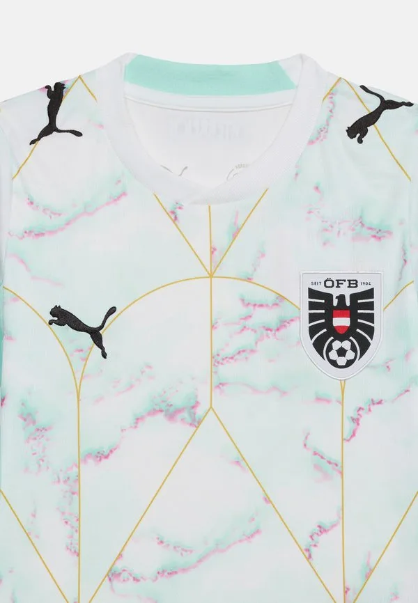 Выездная футболка сборной австрии (öfb) Puma, White/Mint Melt — фото 4