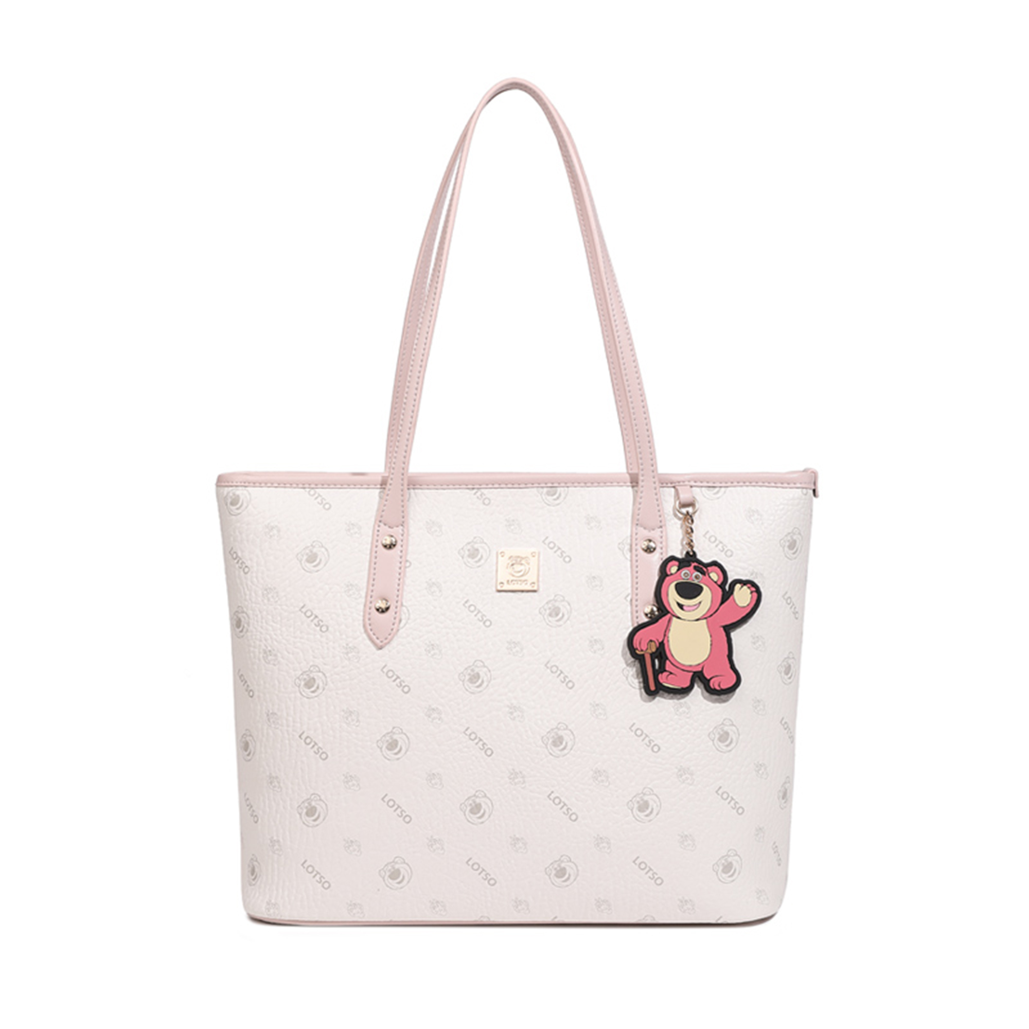 

Disney Сумка-шопер из ПВХ серии Медвежонок Клубничка Женская розовая, White Tote