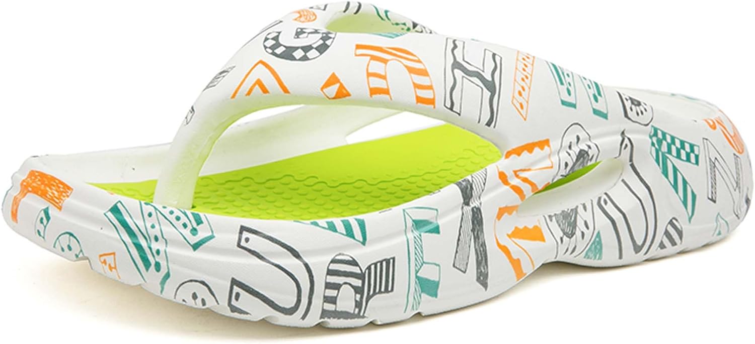 

Мужские летние шлепанцы с холодной шваброй EVA, легкий высокоэластичный, комфортный, мягкий, дышащий, устойчивый к износу, толстый нижний боковой отверстия, модный повседневный стиль Uangli, белый/зеленый