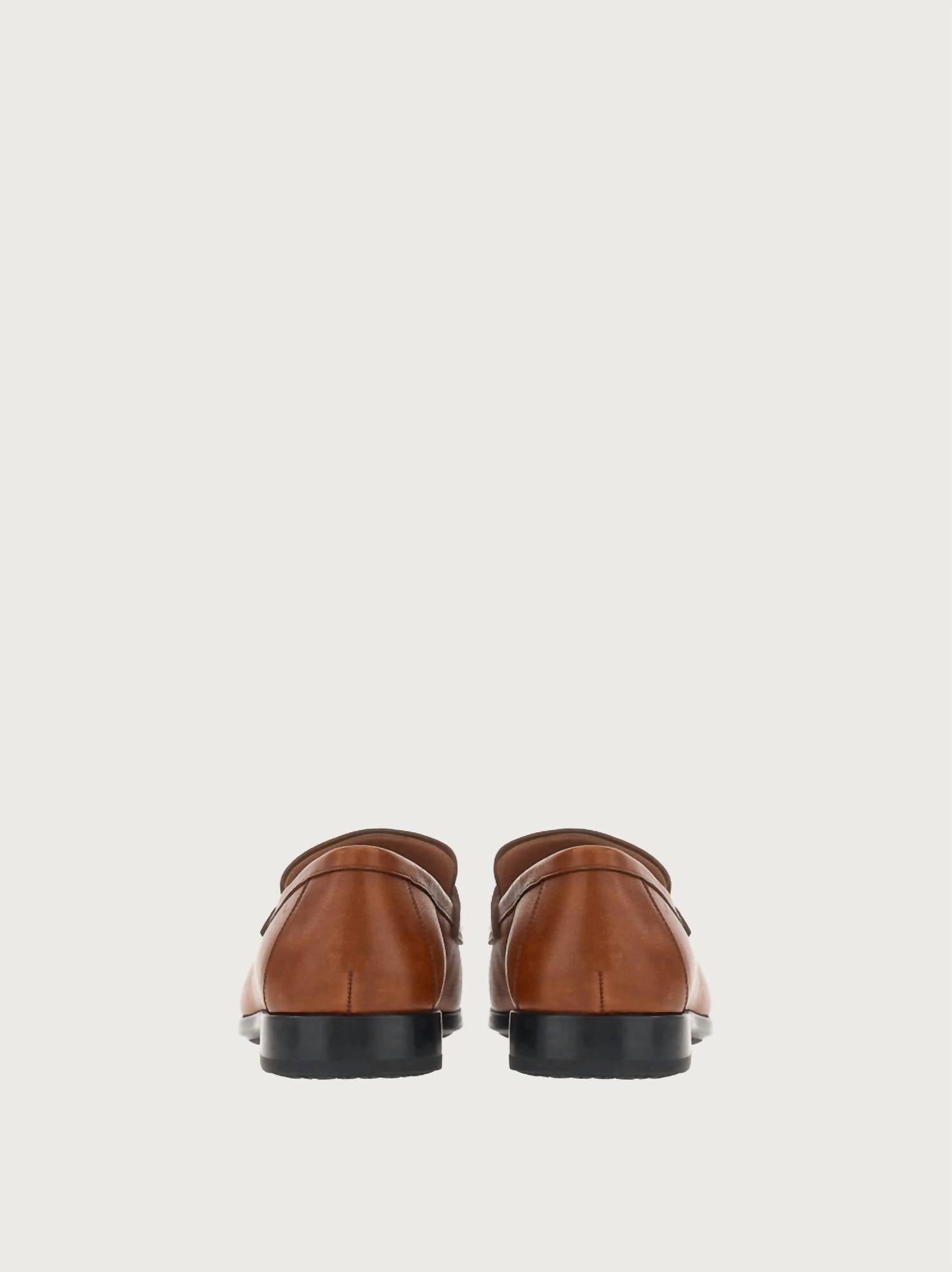 Мужские мокасины с орнаментом Gancini коричневого цвета Salvatore Ferragamo, коричневый — фото 3