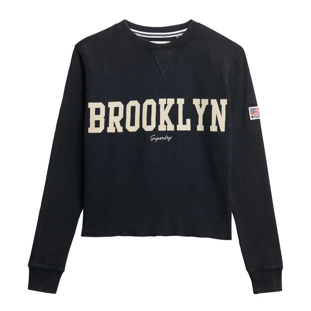 

Лонгслив Superdry Ath Essential Graphic, черный