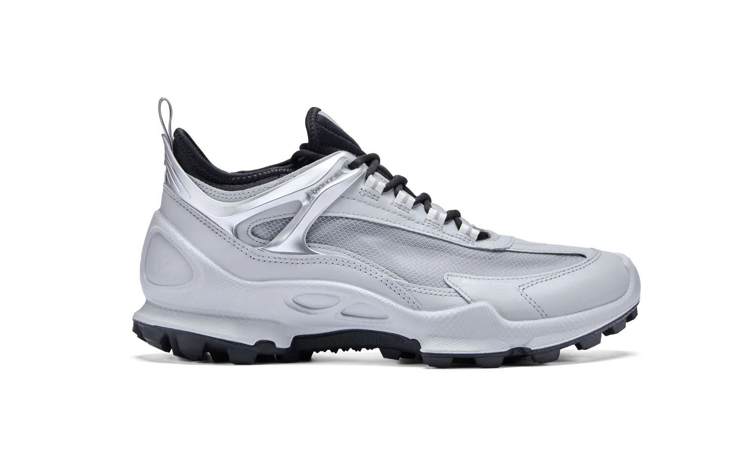 Кроссовки кожаные Ecco BIOM C TRAIL Concrete Gray/Black — фото 3
