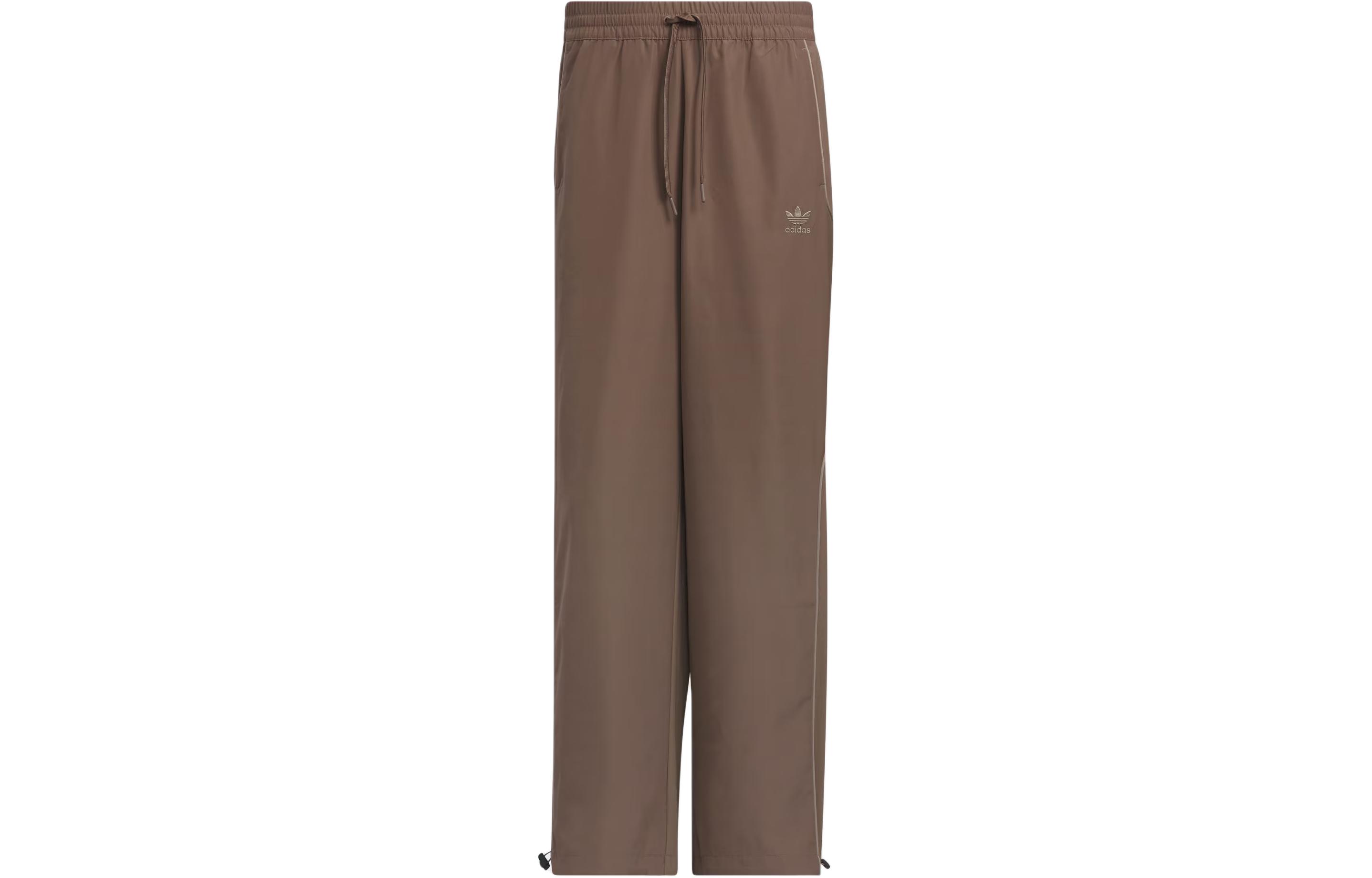 Футболка Adidas Originals 3 Stripes Pants Knitted Sweatpants Men's Stratum Темный Землисто-Коричневый — фото 2