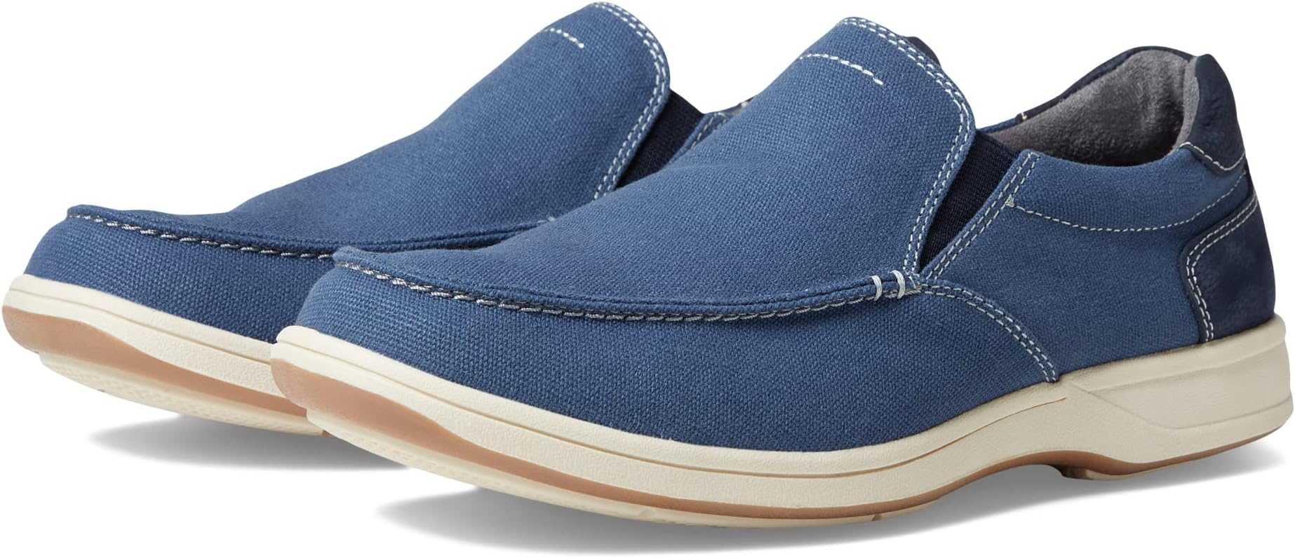 

Лоферы Lakeside Canvas Moc Toe Slip-On Florsheim, цвет Navy Nubuck