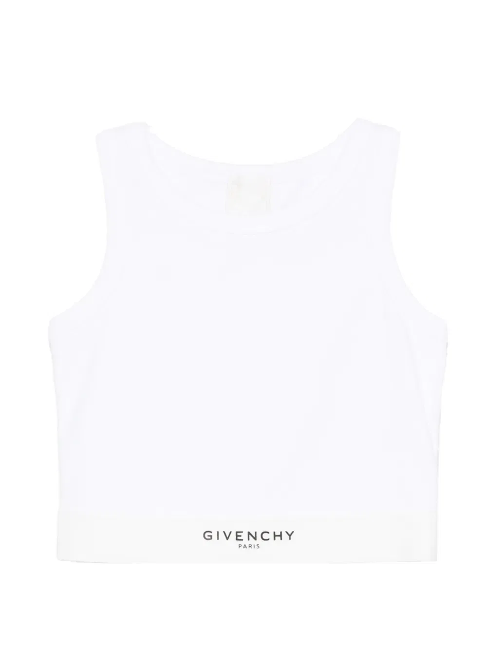 Укороченный топ с логотипом Givenchy Kids, белый