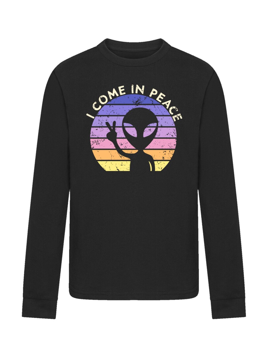 

Рубашка F4NT4STIC Alien Peace Sunset, черный
