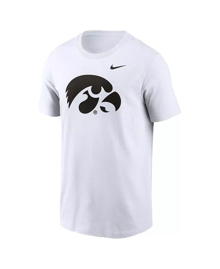 Мужская футболка с логотипом Iowa Hawkeyes Primetime Evergreen Nike, серый — фото 3