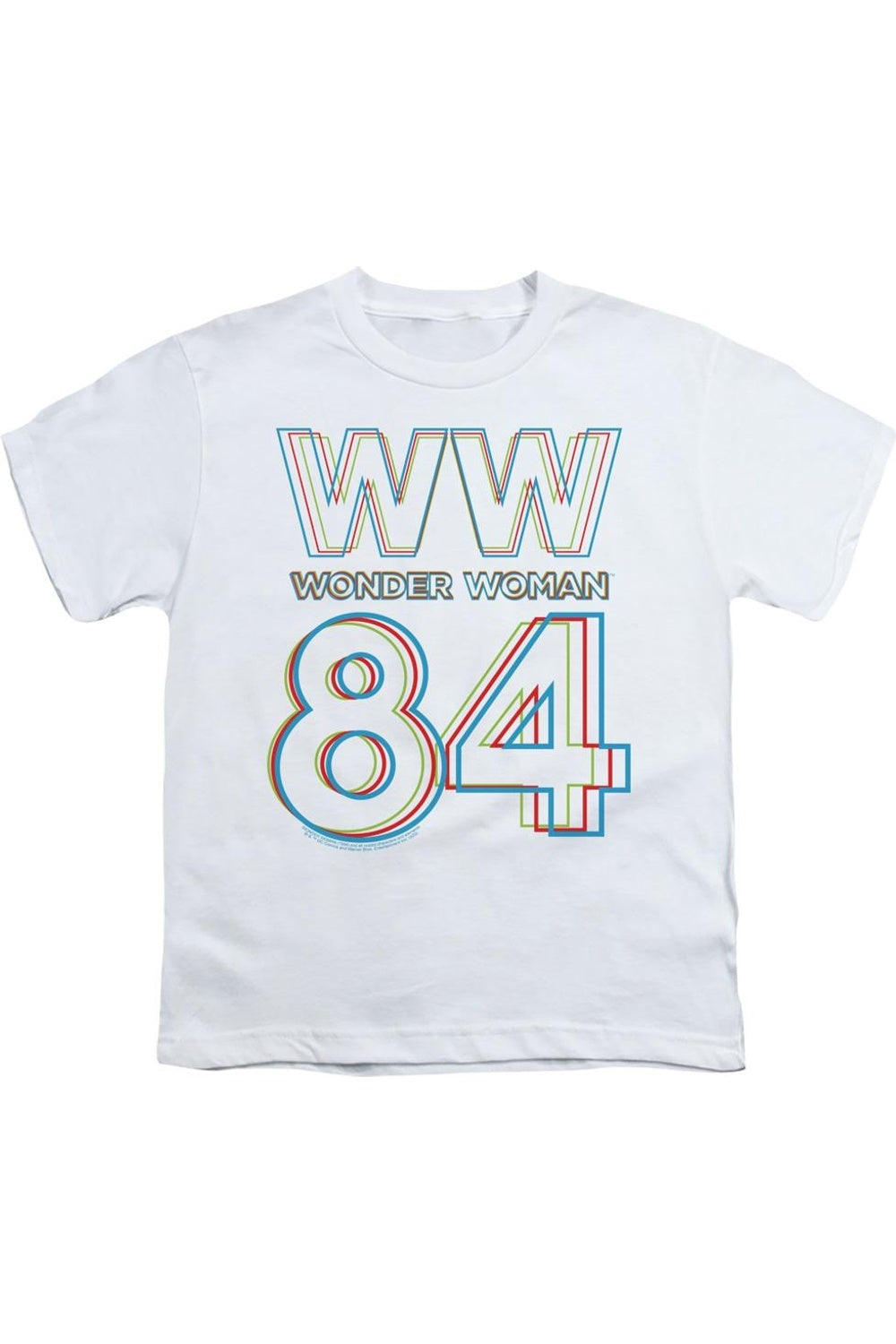 

Футболка с коротким рукавом детская Wonder Woman 84 3d Hype Logo Gildan, белый