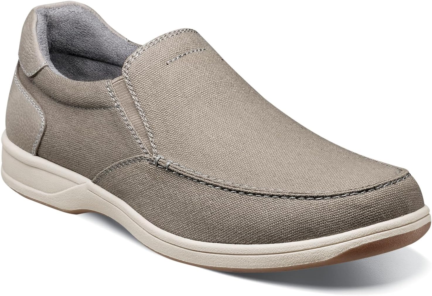 

Мужские мокасины Florsheim, Lakeside из холщовой ткани, серый