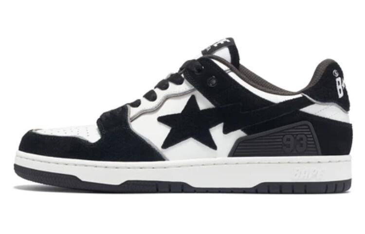 Кроссовки A BATHING APE SK8 Skateboarding Shoes Men Low-top Black, черный