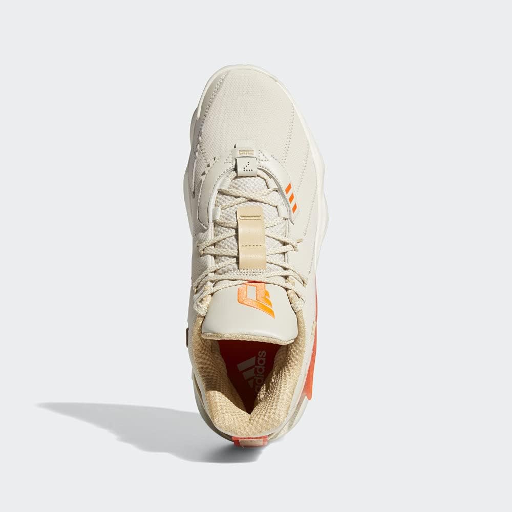 Женские кроссовки Adidas Dame 7, белый/красный/коричневый — фото 4