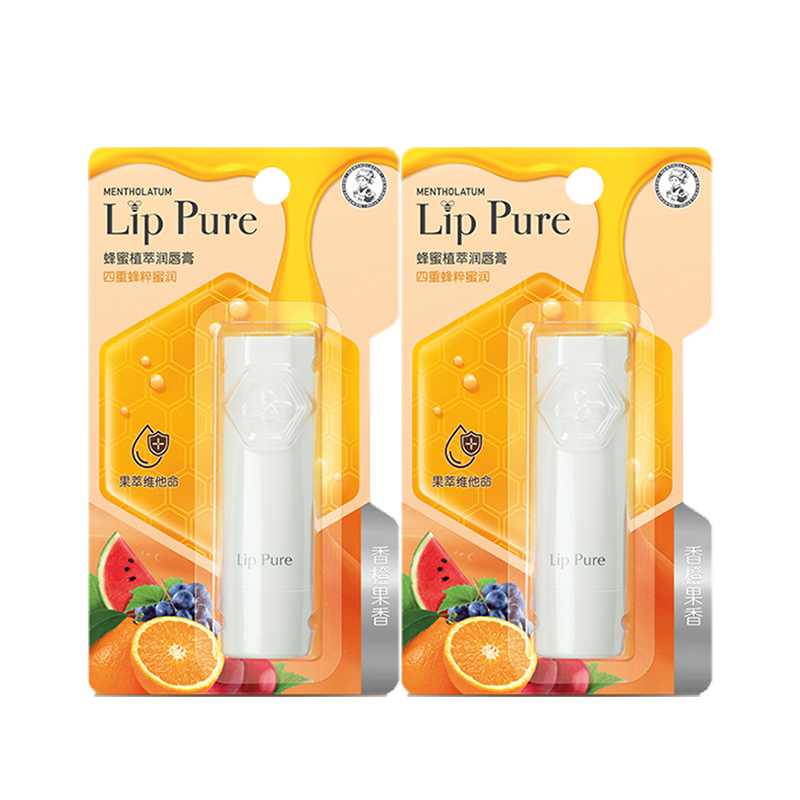 

Медовое масло для губ с экстрактом растений увлажняющее питательное для уменьшения морщин на губах 4г/4г*2 Mentholatum