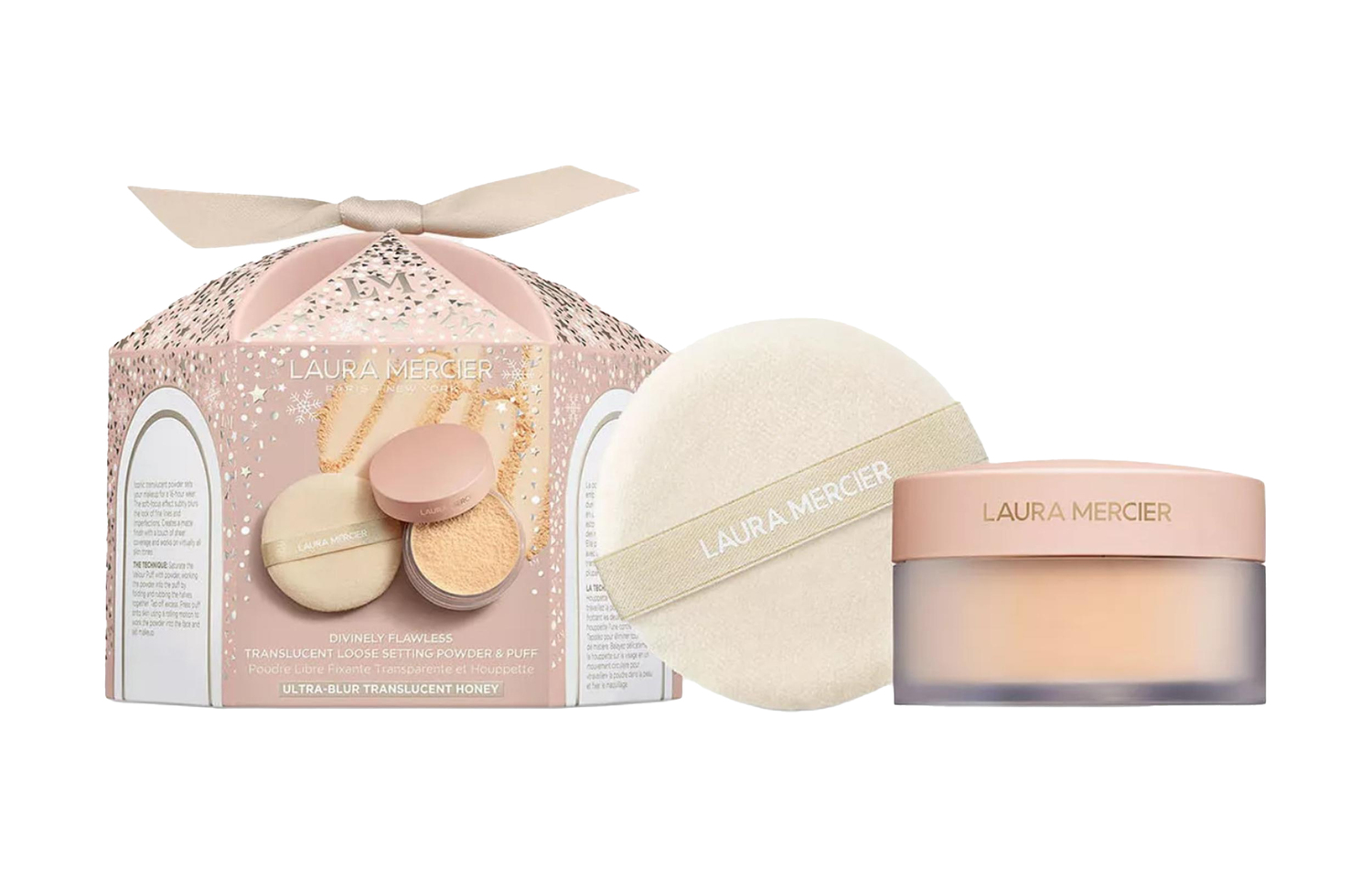 LauraMercier полупрозрачная пудра для макияжа стойкая рассыпчатая 20g+Puffs LAURA MERCIER — фото 4