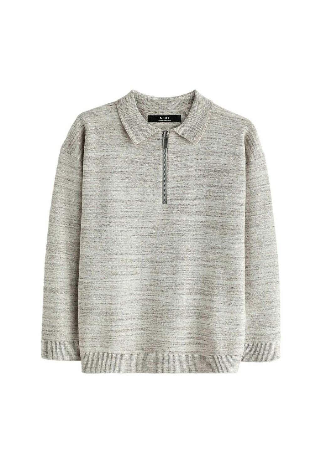 

Рубашка поло NECK, REGULAR FIT Next, светло-серый