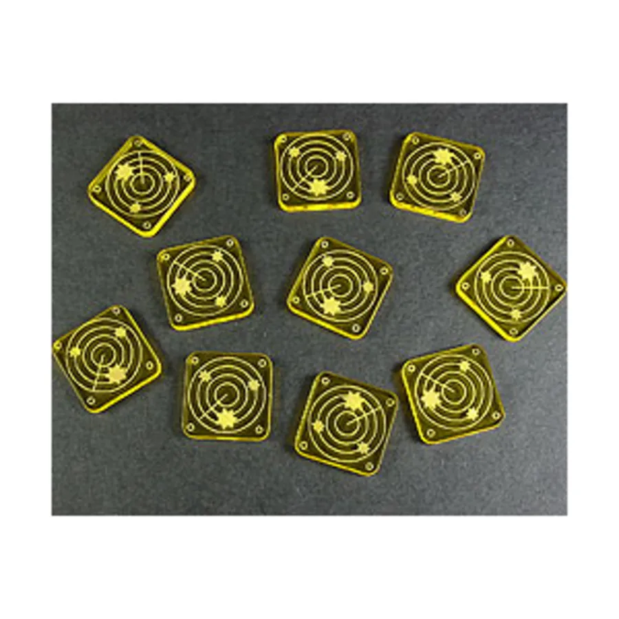 

Индикаторы сканера — прозрачный желтый, Token Sets - Naval Gaming (Litko Aerosystems)