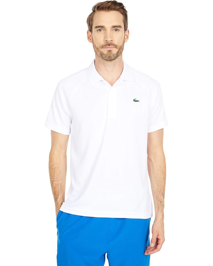 

Мужская футболка-поло Lacoste Short Sleeve Sport Breathable Run-Resistant Interlock, White, Белый, Мужская футболка-поло Lacoste Short Sleeve Sport Breathable Run-Resistant Interlock, White