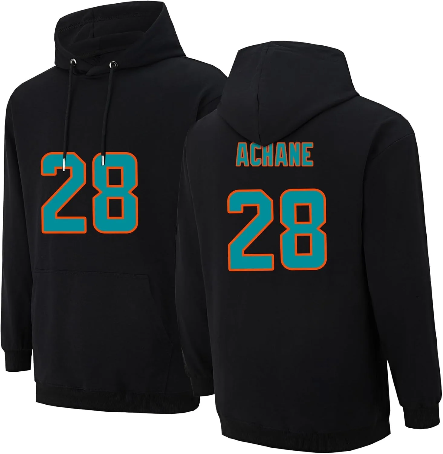 

Мужская футбольная толстовка из хлопкового флиса, с капюшоном и карманом-кенгуру Shxinet