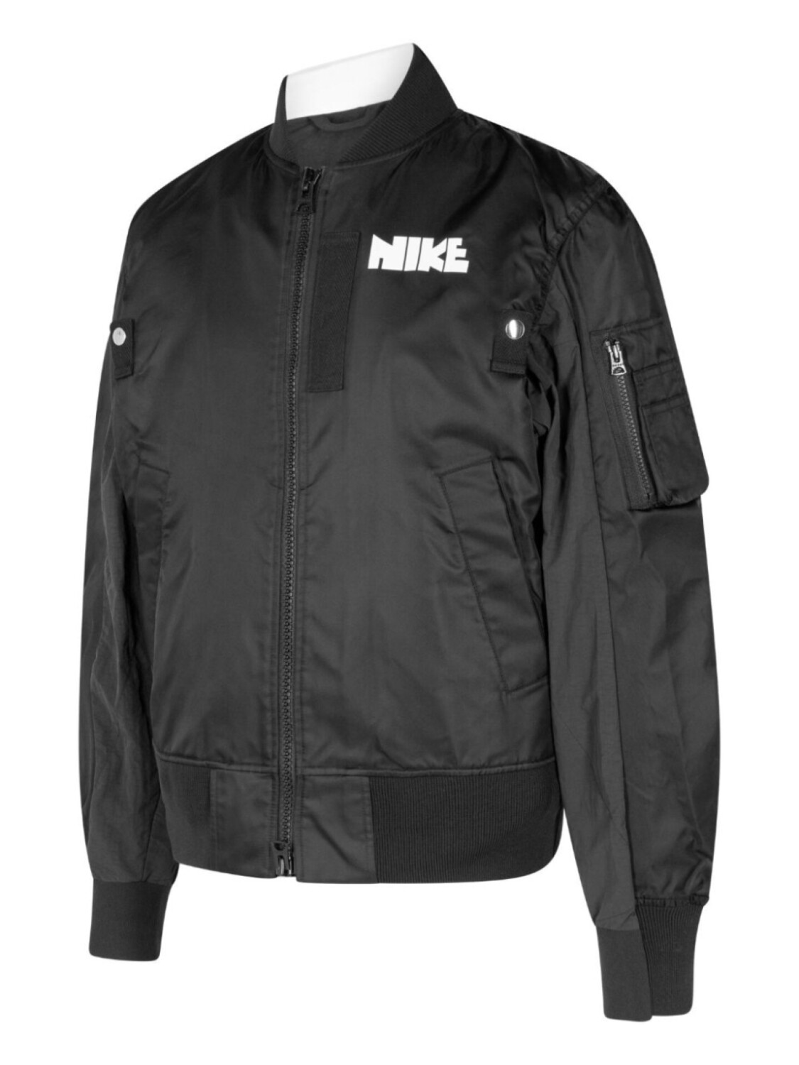 Nike многослойная куртка-бомбер x sacai, черный — фото 2