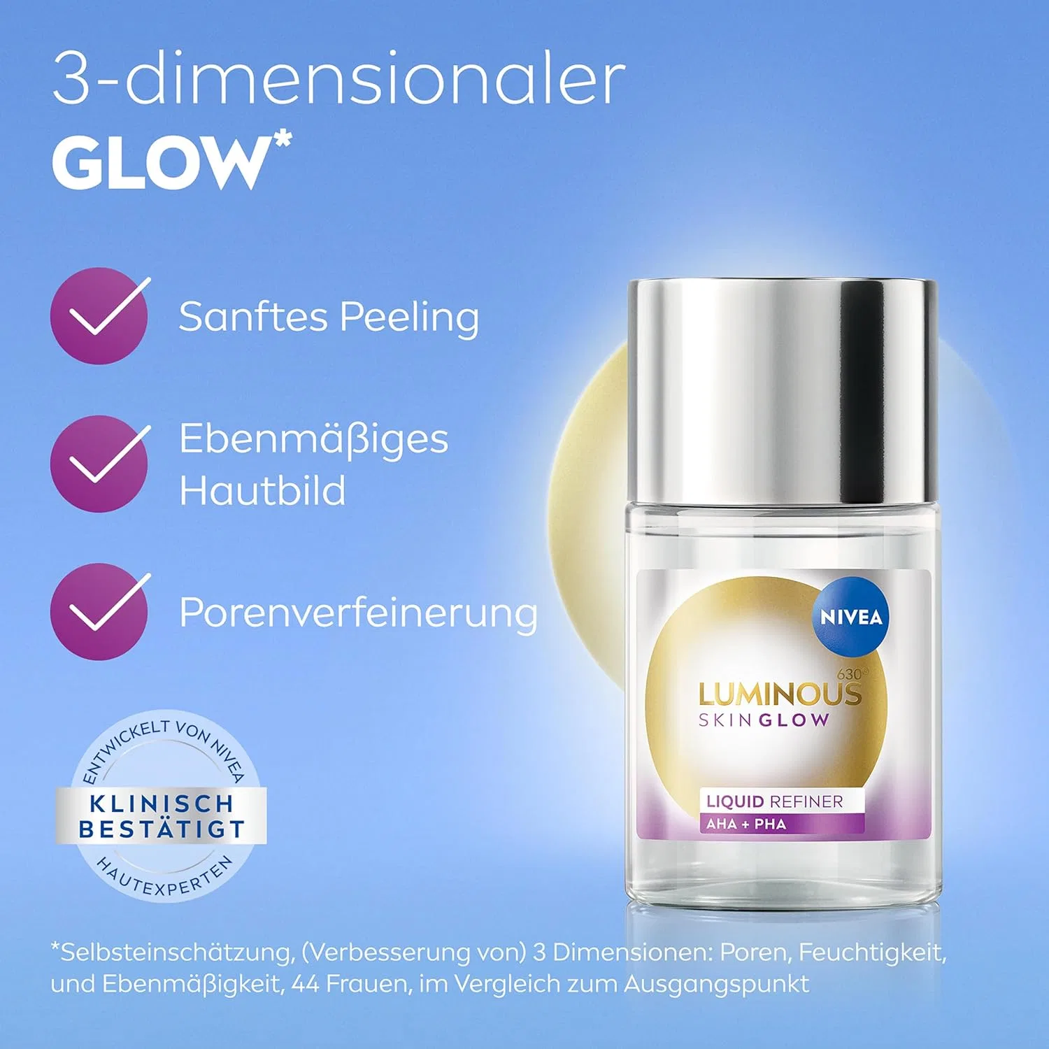 Сыворотка Nivea — Жидкий эксфолиант для лица «LUMINOUS630 Skin Glow Liquid Refiner» от, 100 мл — фото 3
