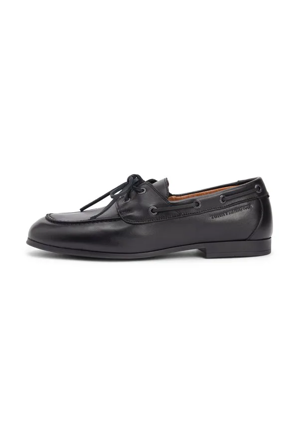 Кожаные гибкие лодочные туфли Tommy Hilfiger, Black