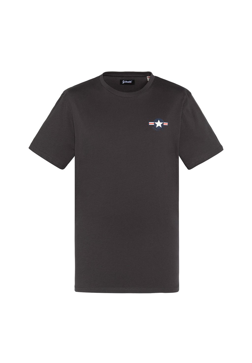 

Футболка с принтом Schott, антрацит