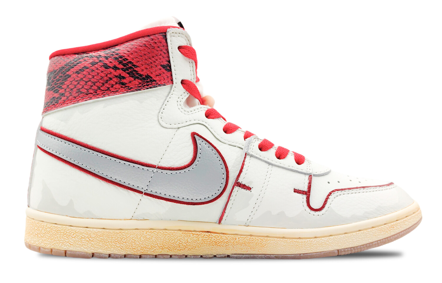 

Кроссовки Awake Ny X Jordan Air Ship Vintage Basketball Shoes Unisex High-top Red/Grey, белый