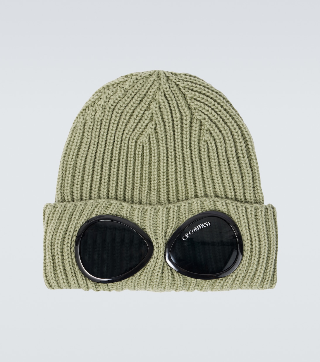 

Шерстяная вязаная шапка с рубчиком Goggle C.P. Company, Tea