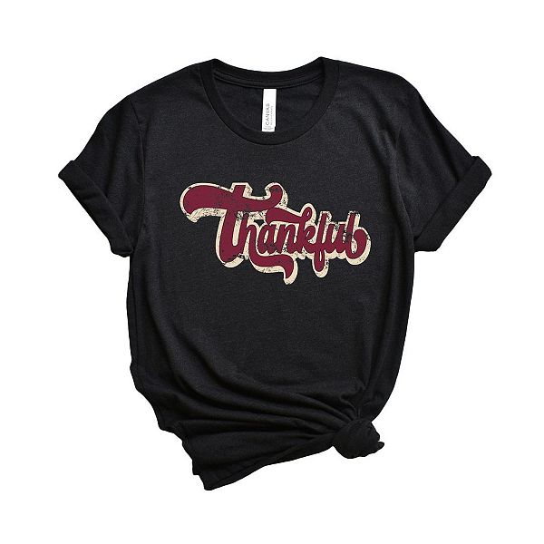 

Благодарная футболка с принтом в ретро-стиле Simply Sage Market, Black