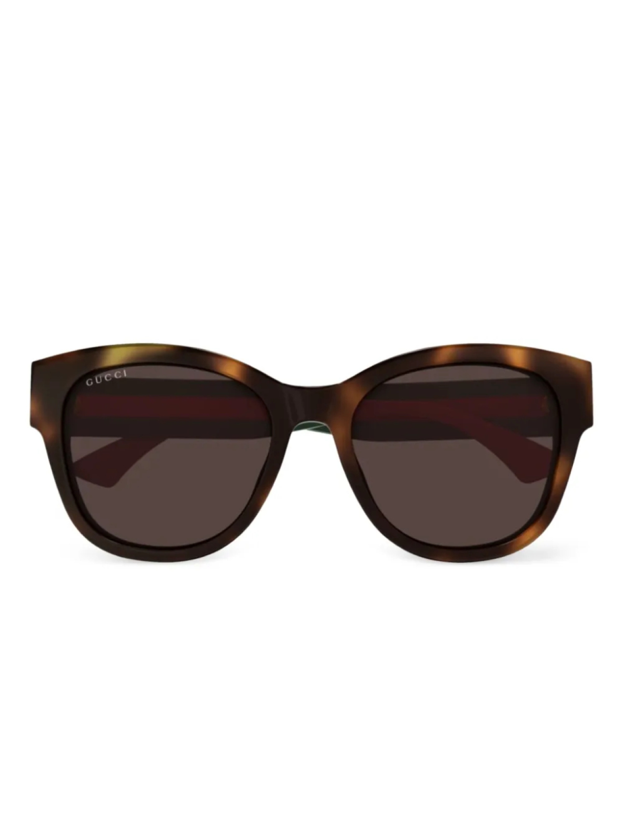 

Солнцезащитные очки Gucci Eyewear «кошачий глаз», коричневый