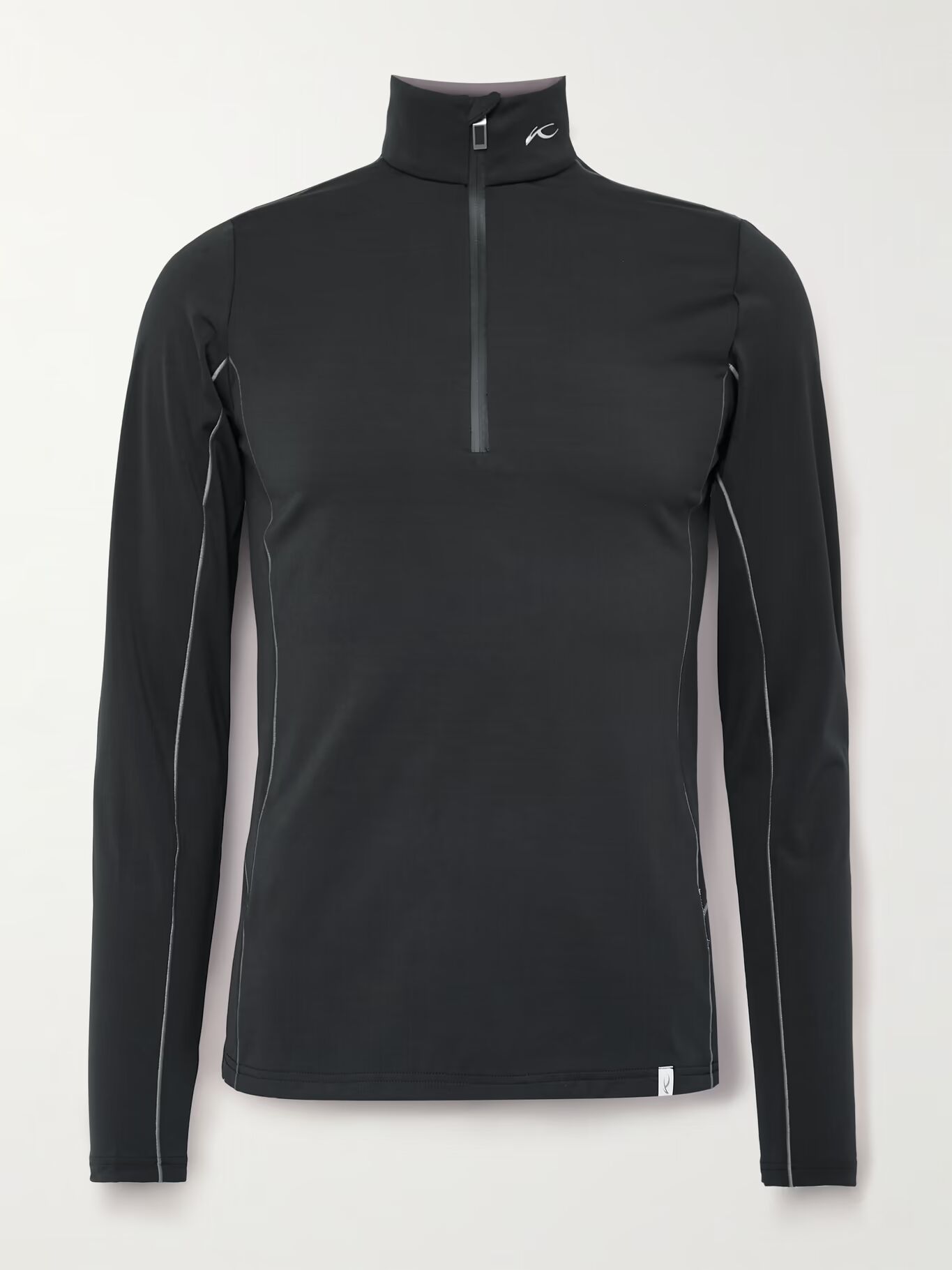 

Лыжный комбинезон Taos Slim-Fit с логотипом VaporTemp Half-Zip, средний слой KJUS, черный