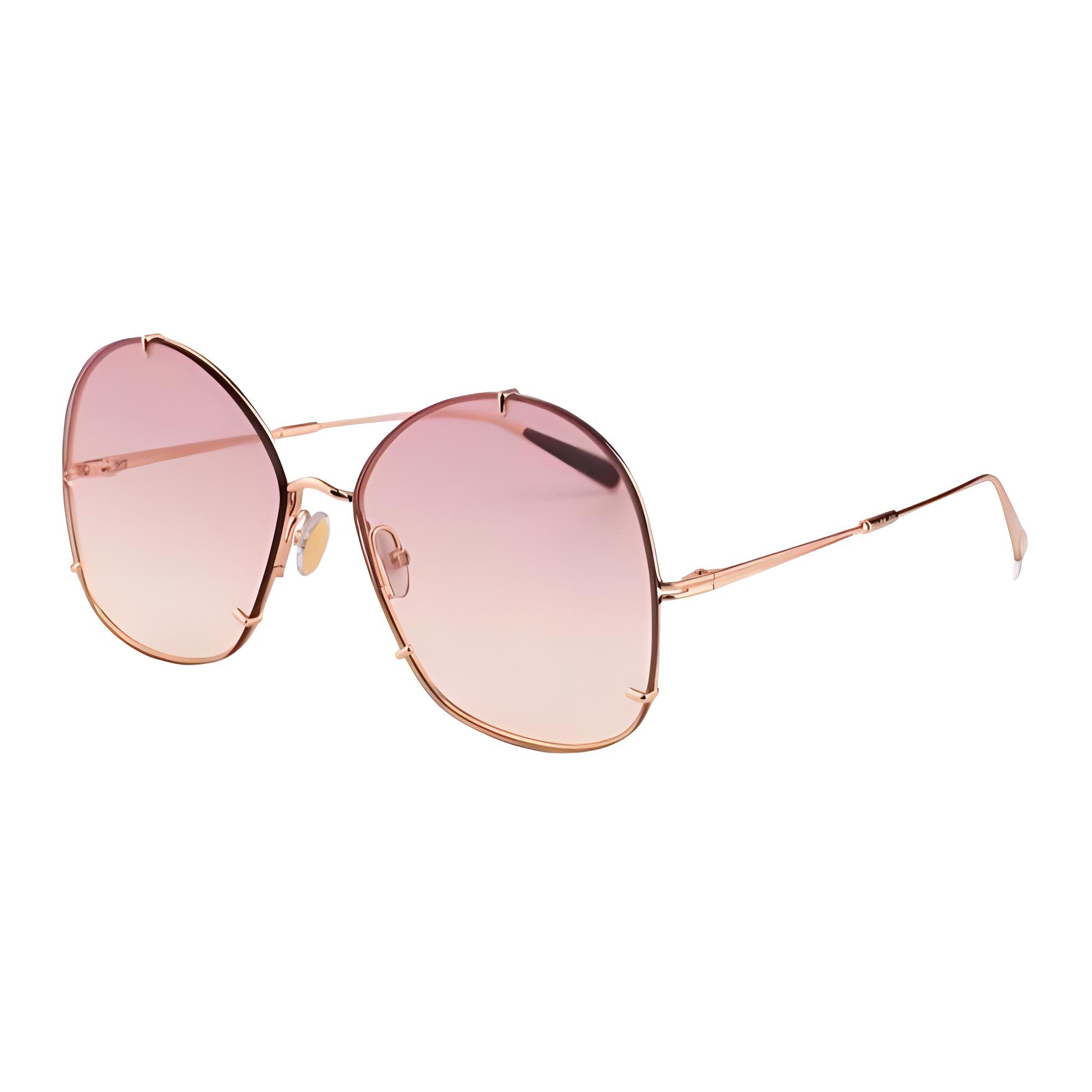 

MaxMara Солнцезащитные очки асимметричной формы женские золотые, Gold