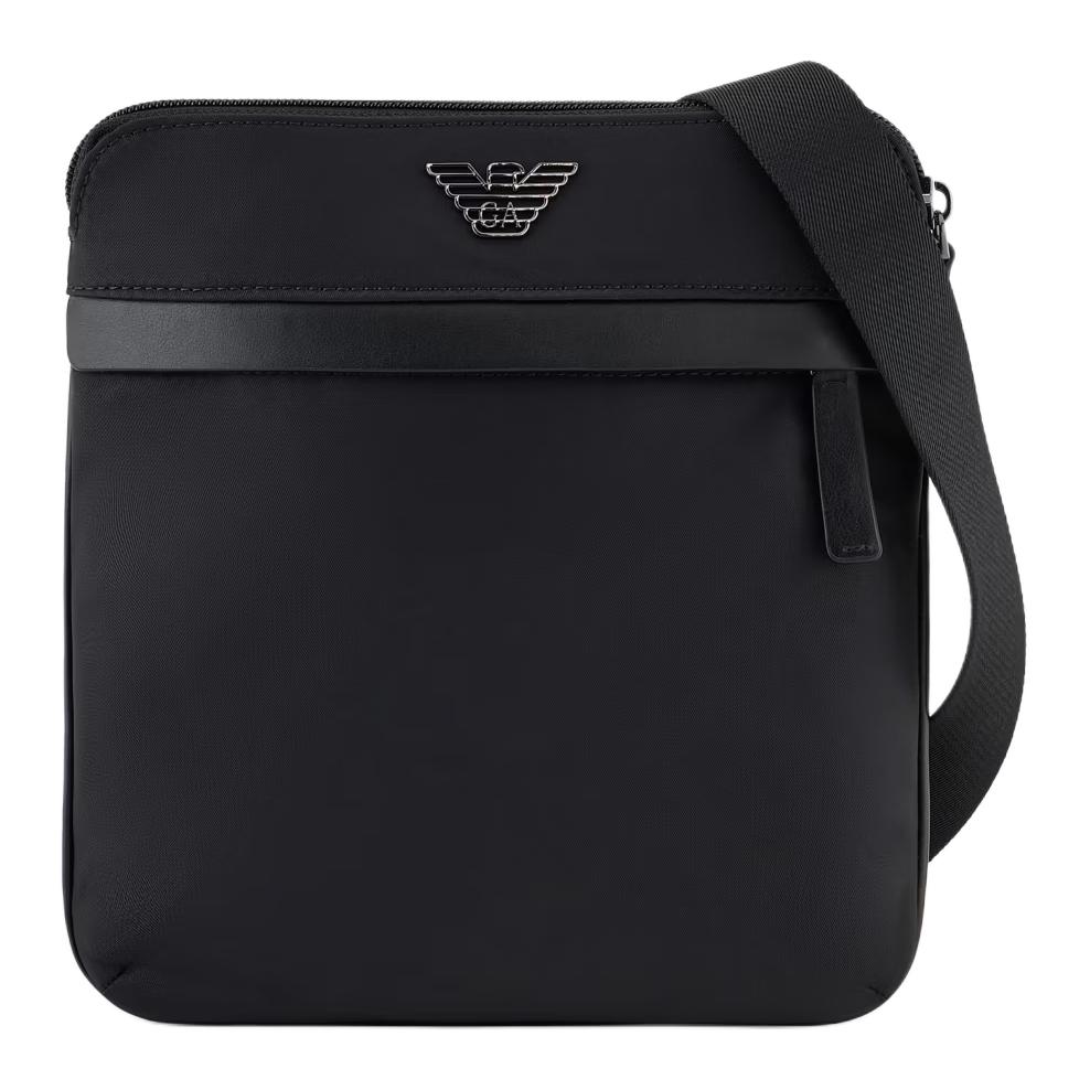 

EMPORIO ARMANI Полиамидная поясная сумка через плечо мужская черная