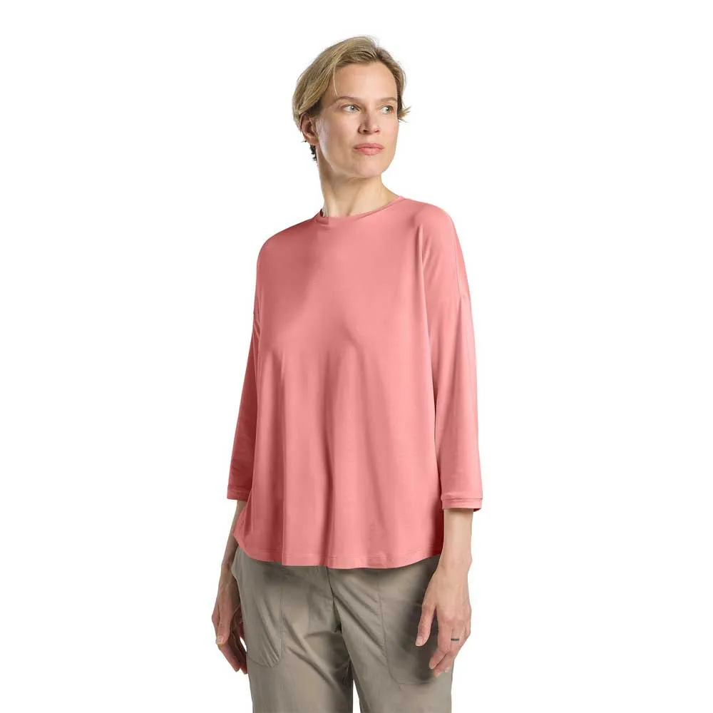 

Футболка Jack Wolfskin Travel 3/4 sleeve, розовый