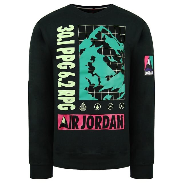 

Мужской свитер Air Jordan с круглым вырезом и пуловером с длинными рукавами ct3492 010 Nike, черный