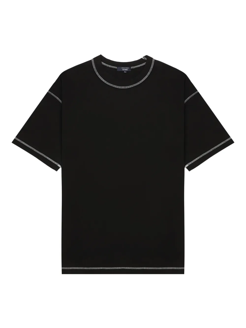 

Футболка с контрастной строчкой Comme des Garçons Homme, черный