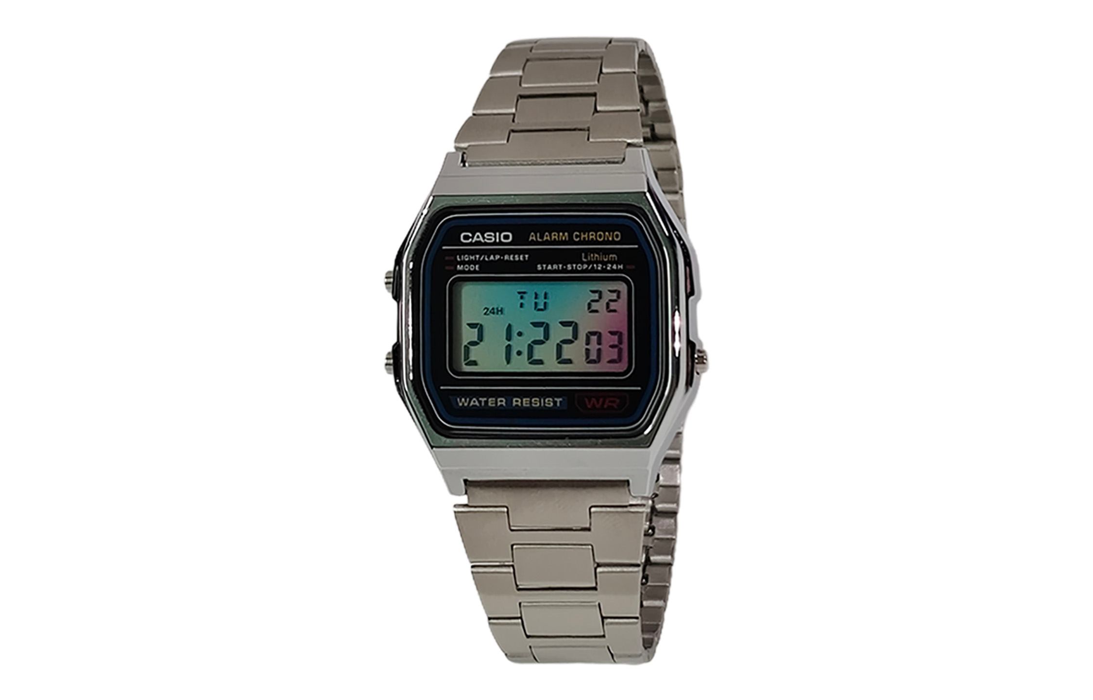 

CASIO Часы Retrofit Series Quartz Movement Stainless Steel Strap Watch Unisex Black Dial