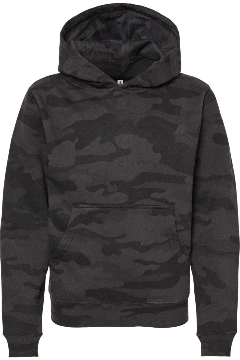 

Independent Trading Co. Молодежная толстовка с капюшоном средней толщины, цвет black camo