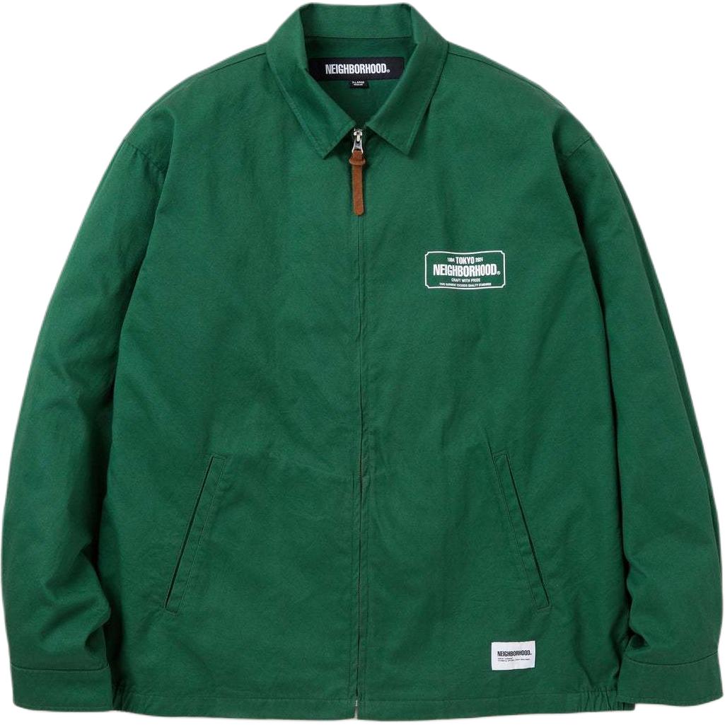 

NEIGHBORHOOD Куртка с логотипом на молнии, Green