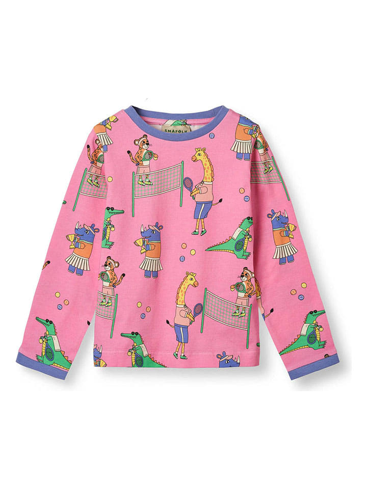 

Лонгслив Tenniskamp Småfolk, цвет pink/bunt