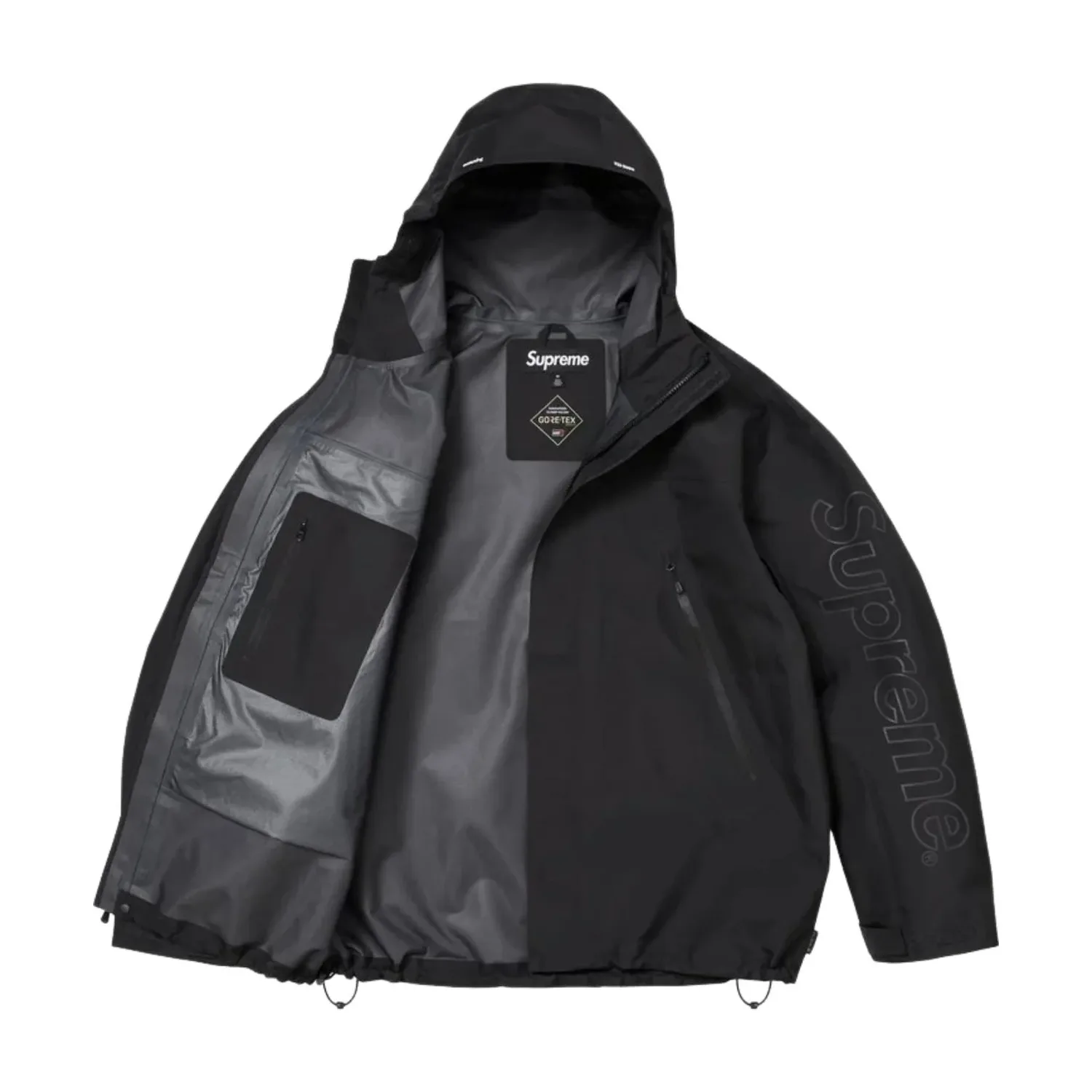 Куртка Supreme x Ghostface SS26 GORE-TEX Shell Jacket 'Black' — фото 2
