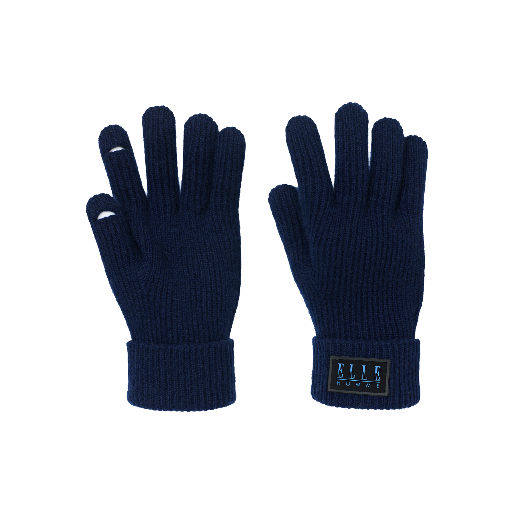 

Перчатки из овечьей шерсти Men's ELLE, темно-синий