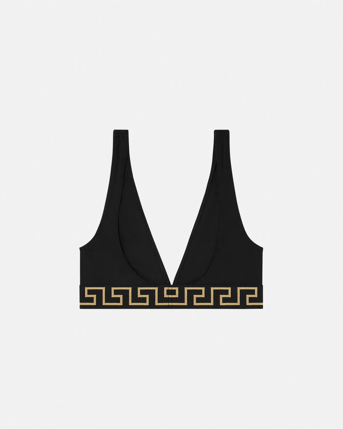 Бикини-топ из нейлоновой смеси VERSACE, черный — фото 3