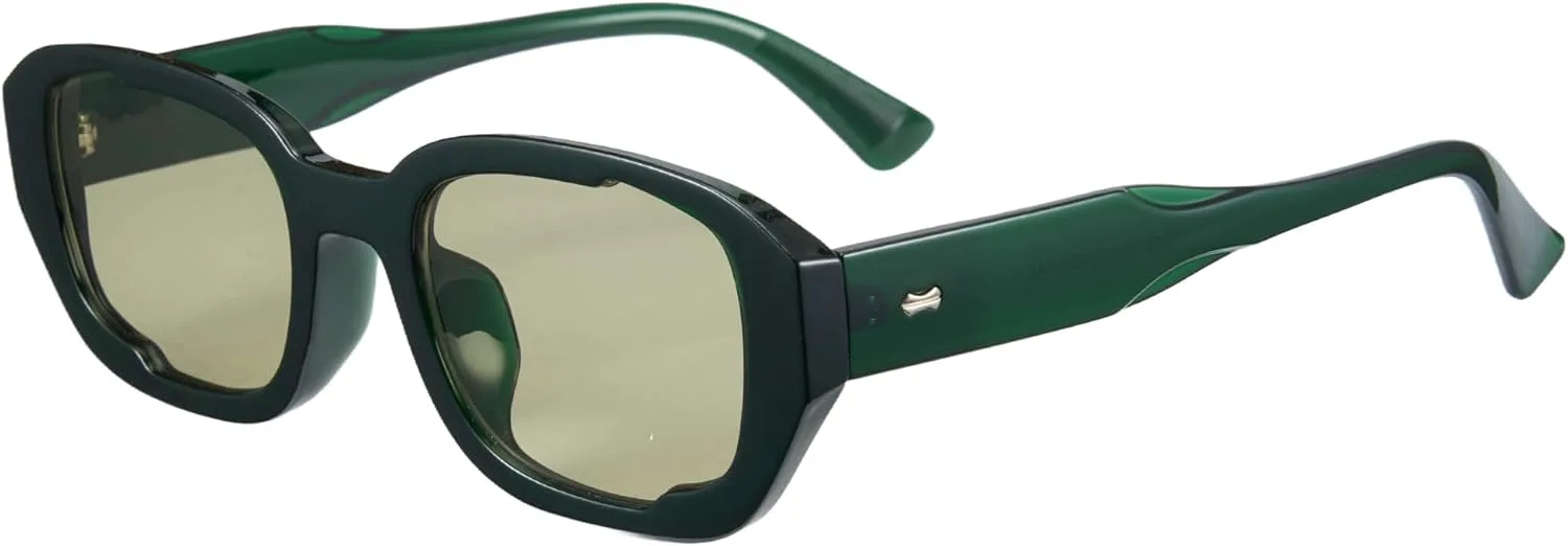 

Солнцезащитные очки Cyxus для женщин и мужчин, модные солнцезащитные очки с защитой от УФ-излучения для активного отдыха 1271, Bright Black Frame Geen Lens