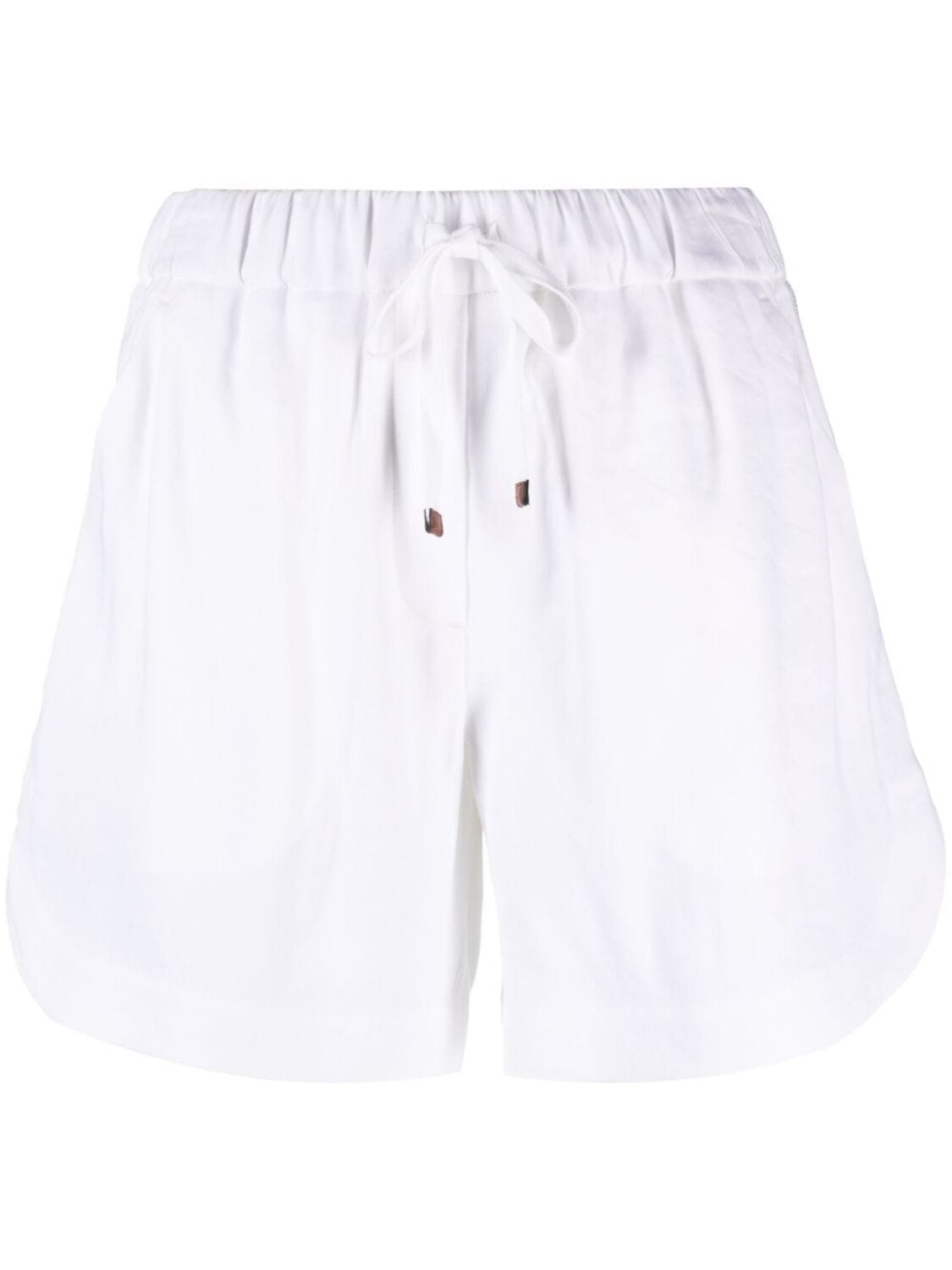 

Lorena Antoniazzi льняные шорты с кулиской и лампасами, белый